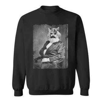 Karl Marx As A Catintage Photo Portrait Meme S Sweatshirt - Geschenkecke