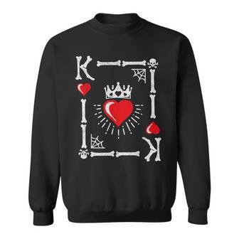King Of Hearts Card Costume Halloween King Of Hearts Sweatshirt | Seseable UK
