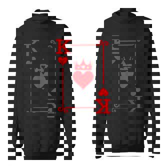 King Hearts Card Costume Playing Cards King Of Hearts Sweatshirt - Thegiftio UK