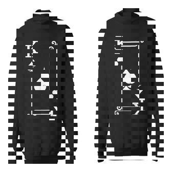 King Spades Card Costume Playing Cards King Spades Sweatshirt - Monsterry