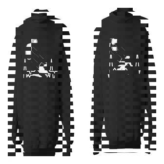 Kitesurfer Battito Cardiaco Ecg Kiteboard Surfer Sport Acqua Felpa - Novitaregali