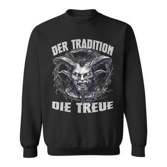 Krampus T Evil Nikolaus Perchtenlaus Krampus Mask Perchten Sweatshirt - Geschenkecke