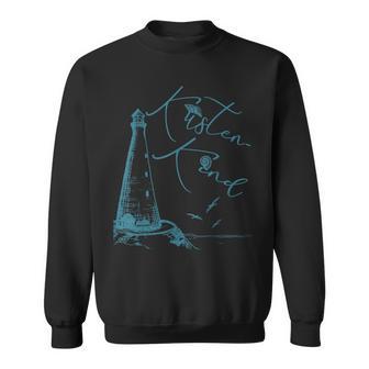 Küstenkind Nordsee Ostsee Meer Liebe Heimatliebe Leuchtturm Sweatshirt - Geschenkecke