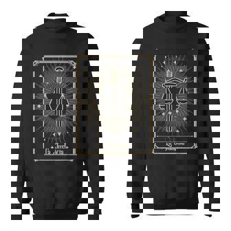 La Justiciaintage Tarot Card Playera Tarot En Espanol Sweater e - Cadeauxyz