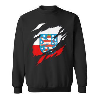 Land Thueringen German Flag And Coat Of Arms Sweatshirt - Geschenkecke