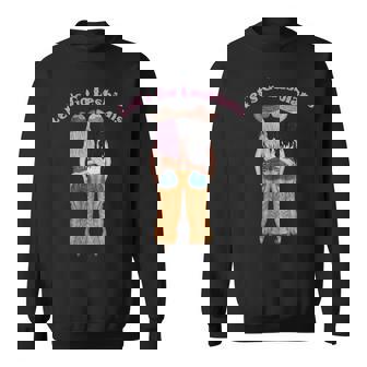 Let's Go Lesbians Cowgirls Lesbian Live Laufh Lesbians Lgbtq Sweatshirt - Monsterry