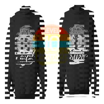 Level 10 Complete Retro 10Th Wedding Anniversary Sweatshirt - Thegiftio UK