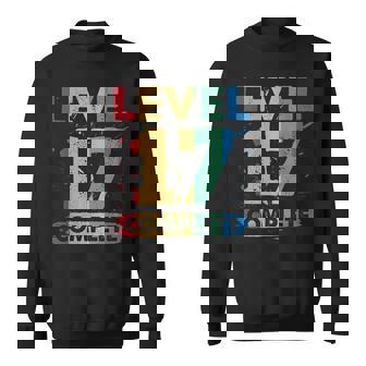 Level 17 Complete 17Th Wedding Anniversary 17 Years Sweatshirt - Thegiftio UK