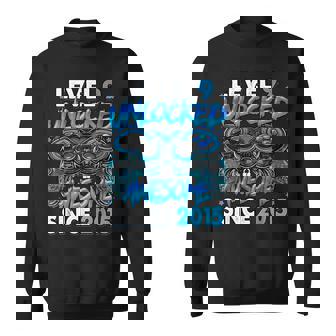 Level 9 Unlocked Awesome Since 2015 Gaming 9Th Birthday Sweatshirt - Seseable