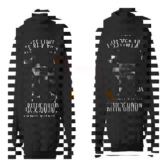 Life Is Better With A Bluetick Coonhound Dog Lover Sweatshirt - Monsterry