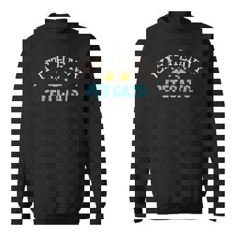 Lift Heavy Pet Cats Weightlifter Gym Fit Muscle Workout Fit Sweatshirt - Monsterry