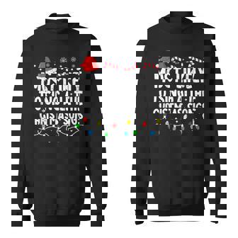 Most Likely To Sing All The Christmas Songs Christmas Singer Sweatshirt | Seseable UK