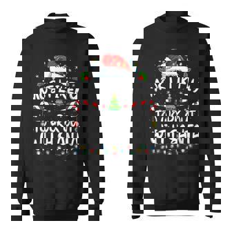 Most Likely To Work Out With Santa Family Christmas Sweatshirt - Seseable