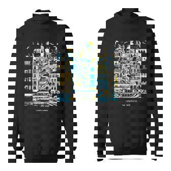 Lisbon Portugal Landscape Skyline International Travel Sweatshirt | Seseable UK