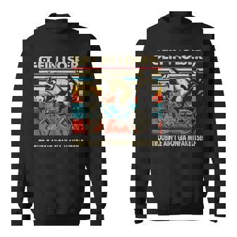 Get In Loser Trouble Aint Gonna Make Itself Raccoon Sweatshirt - Thegiftio