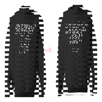 I Love You Algèbre Mathématique Algorithme Drôle Nerdy Geek Sweater e - Cadeauxyz