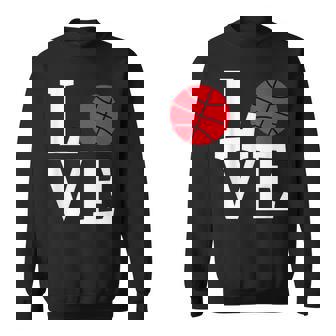 I Love Basketball Valentine's Day For Basketball Lover Sweatshirt - Monsterry