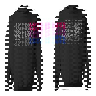 Love Is Love Bi Pride Subtle Bisexual Sweatshirt - Monsterry