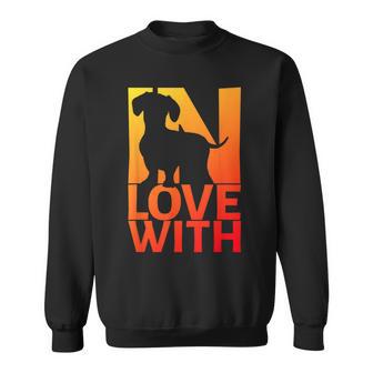 In Love With Dachshund Sweatshirt - Geschenkecke