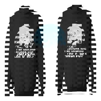 I Love Horror Movies And My Dog Sweatshirt - Monsterry