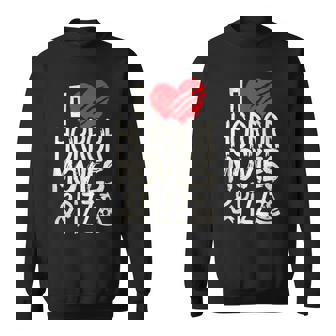 I Love Horror Movies And Pizza Graphic Movie Lover Sweatshirt - Monsterry