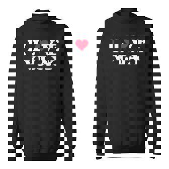 I Love Vijay Matching Girlfriend & Boyfriend Vijay Name Sweatshirt | Mazezy