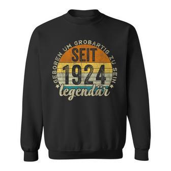 Lustiger 100 Geburtstag -Intage 1924 Geburtstag 100 Jahre Sweatshirt - Geschenkecke