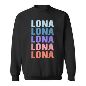 Lustiges Geschenk Name Lona Personalisierteorname Sweatshirt - Geschenkecke