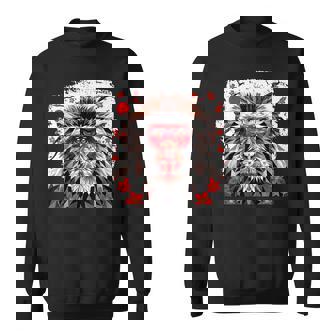 Macaco Japonés Mono Japonés En Cara Roja Estilo Origami Camisa de entrenamiento - Regaloses