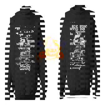 Magic In The Night Pumpkins Glow-Moonlight Halloween Ghost Sweatshirt - Monsterry