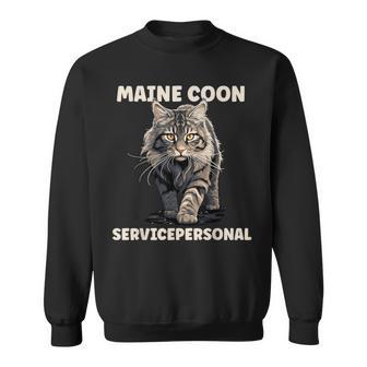 Maine Coon Service Personnel Cat Lovers Cat Sweatshirt - Geschenkecke