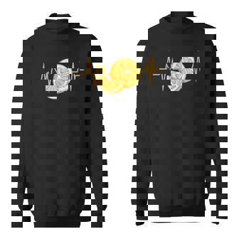 Mandarin Orange Heartbeat Fruit Sweatshirt - Monsterry