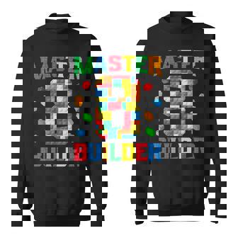 Master Builder 8Th Birthday 8 Year Old Brick Building Blocks Sweatshirt | Seseable UK
