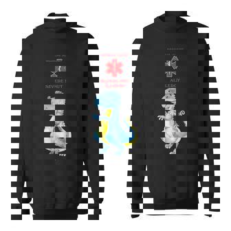 Medical Alert Severe Nut Allergy Awareness With Dragon Sweatshirt - Monsterry