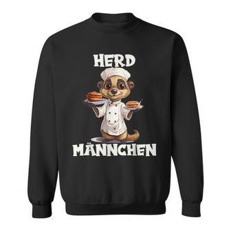 Meerkat Cooking Chef's Hat Man Herdmännchen Sweatshirt - Geschenkecke