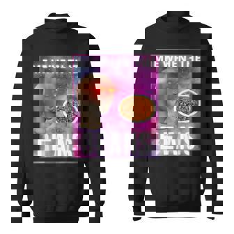 Meme Man Meme Beans Meme Culture Gen Z Surreal Sweatshirt - Monsterry