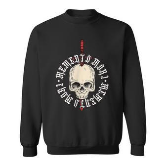 Memento Mori Lettering Skull Sweatshirt - Geschenkecke