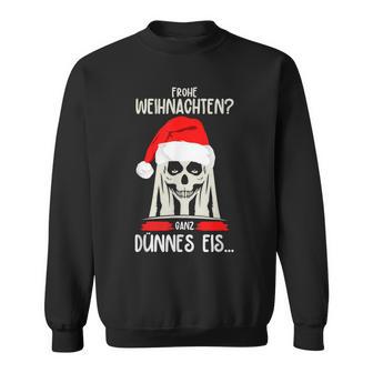 Merry Christmas Ganz Dünnes Eis Ich Hasse Weihnachten S Sweatshirt - Geschenkecke