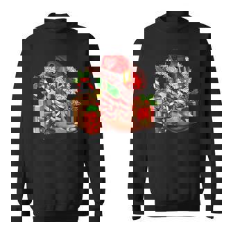 Merry Christmas Y'all Western Country Cowboy Boots Sweatshirt - Thegiftio