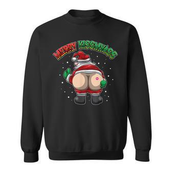 Merry Kissmyass Leck Am Arschom Weihnachtsmann Sweatshirt - Geschenkecke