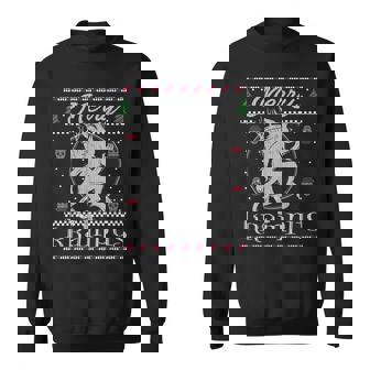 Merry Krampus Christmas Xmas Horror Ugly Sweater Evil Pajama Sweatshirt - Monsterry