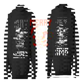 Merry Sigmas Christmas Sigma Santa Dabbing Santa Boys Sweatshirt | Mazezy