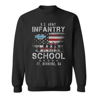 Military Infantry School Fort Benning Usa Flag Veterans Day Sweatshirt - Monsterry