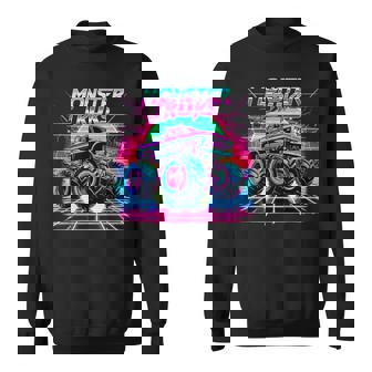 Monster Truck Birthday Party Monster Trucks Sweatshirt - Monsterry