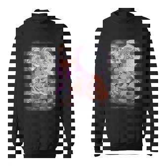 Moo Deng With The Moon Sweatshirt - Thegiftio