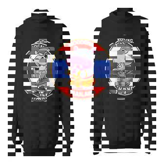 Moodeng In Traditional Thai Attire Sweatshirt | Mazezy