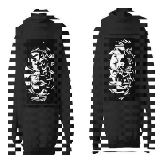 Motif Dragon Yin Et Yang Noir Et Blanc Sweater e - Cadeauxyz