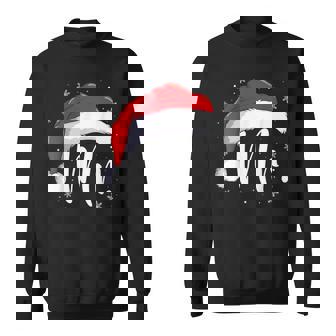 Mr And Mrs Claus Couples Matching Christmas Pajamas Santa Sweatshirt - Seseable
