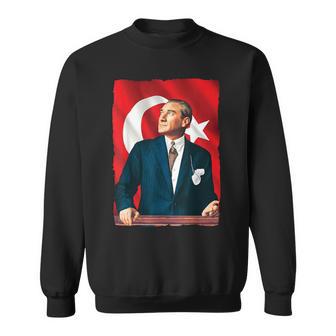 Mustafa Kemal Atatürk And Flag Sweatshirt - Geschenkecke