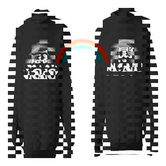 Nagano Japan Kanji Personnage Rétrointage Arc-En-Ciel Sweater e - Cadeauxyz